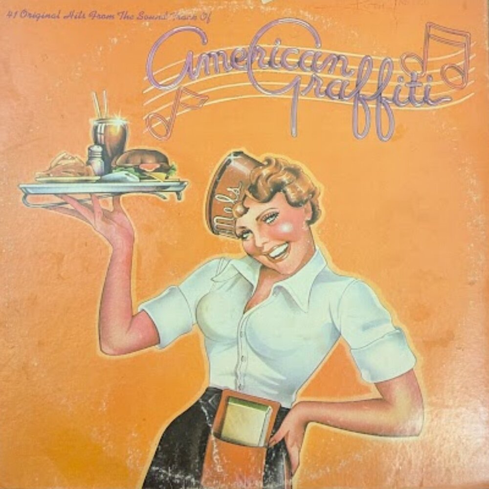 American Graffiti DOUBLE ALBUM 1973 MCA 33 LP RPM 41 Original Hits Gatefold EX